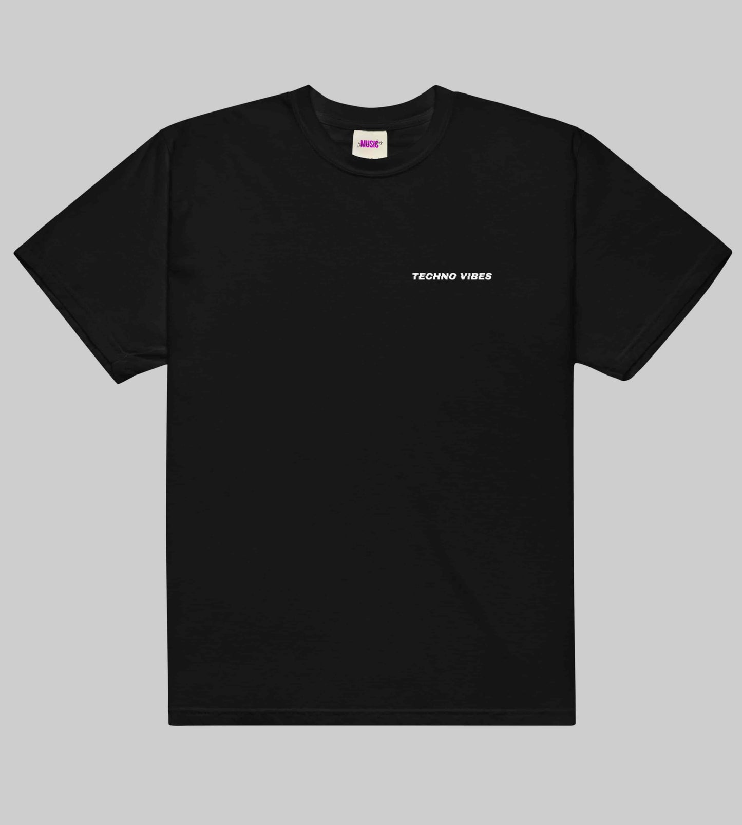 Techno Vibes – Nur Techno-T-Shirt – Schwarz
