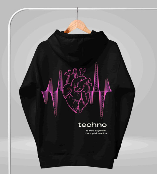 Techno Vibes - Hooded Sweatshirt